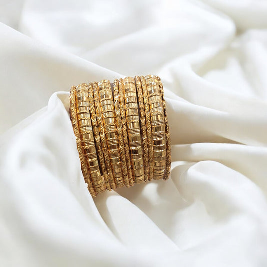 Gold plated bangels sets