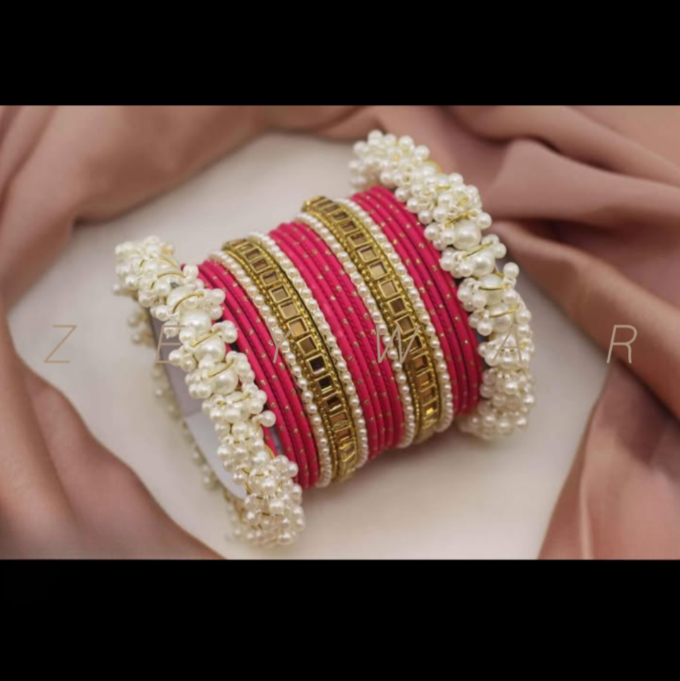 Indian Metal pearl bangles