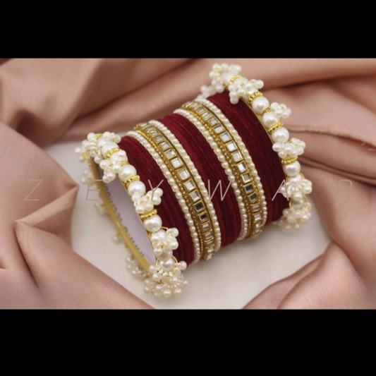 Indian Metal pearl bangles