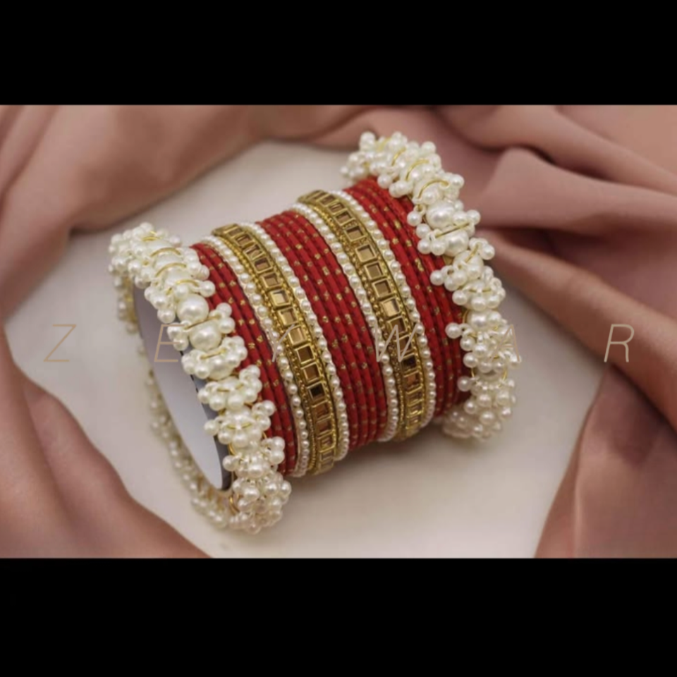 Indian Metal pearl bangles