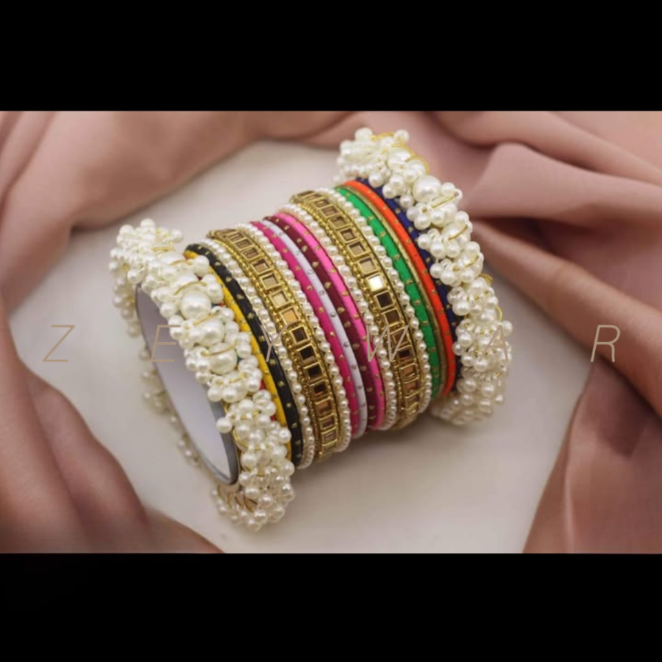 Indian Metal pearl bangles