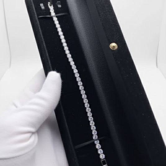 Silver zarkun bracelet with box