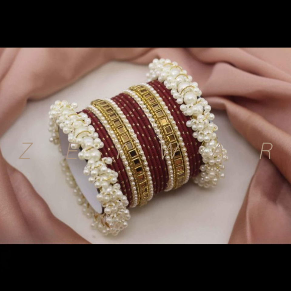 Indian Metal pearl bangles