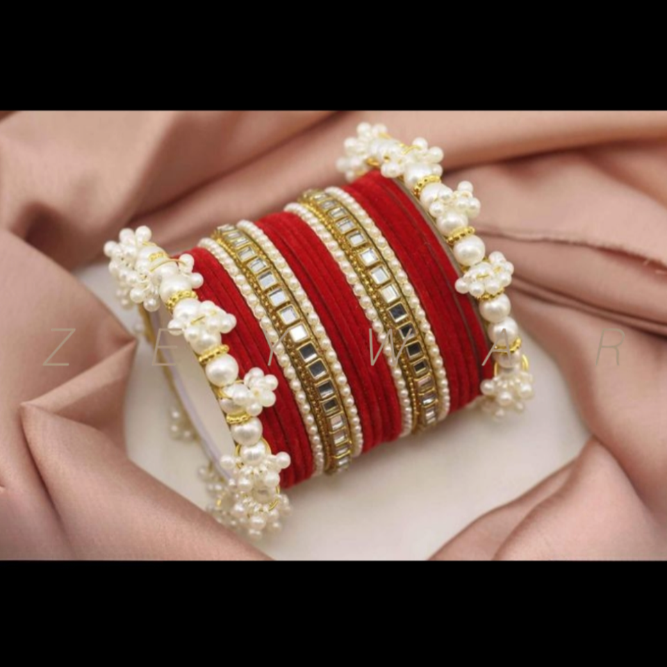 Indian Metal pearl bangles