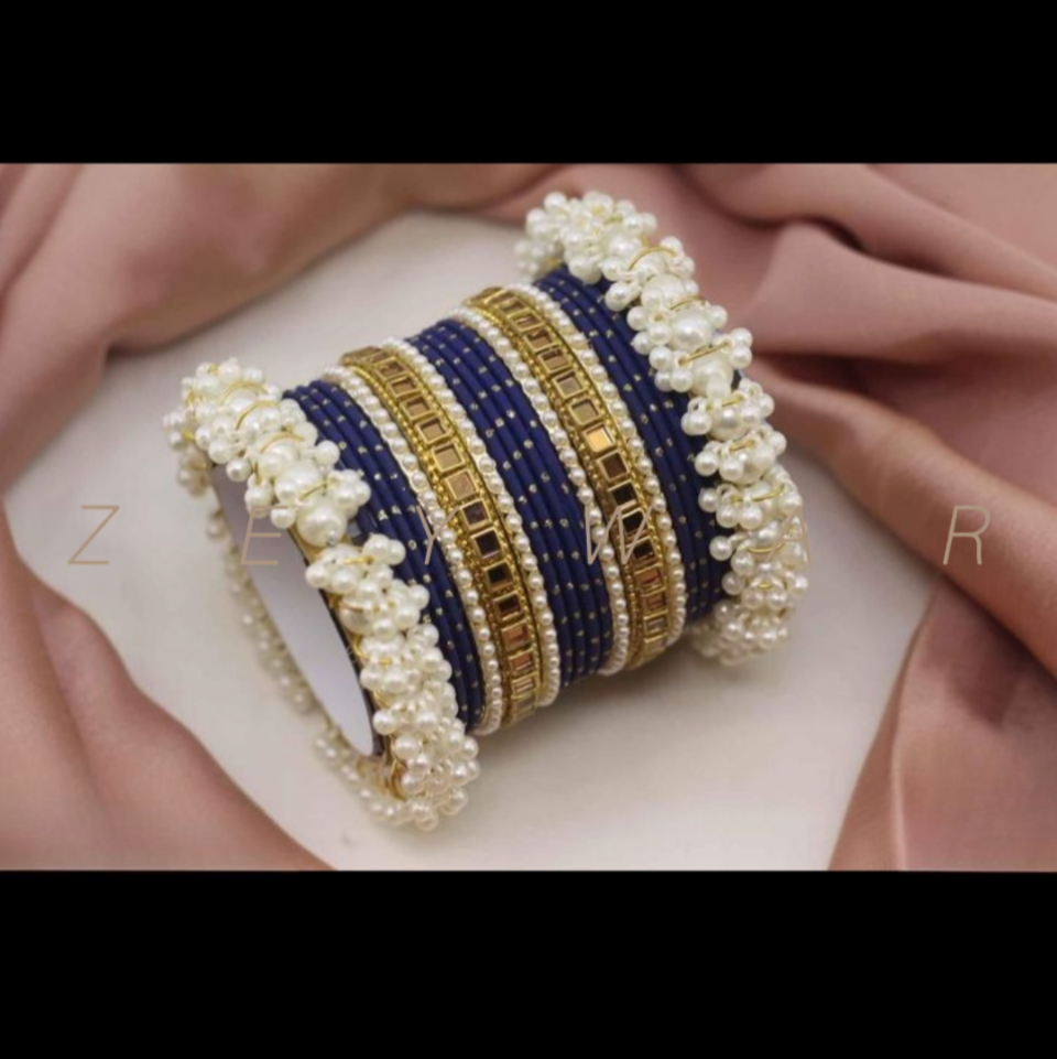 Indian Metal pearl bangles