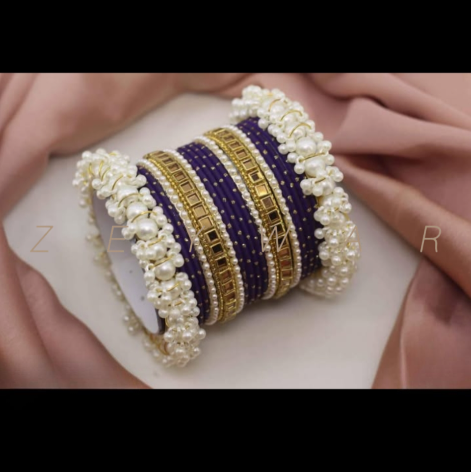 Indian Metal pearl bangles
